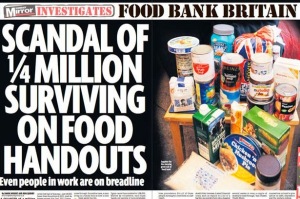 Food bank investigation by the Sunday Mirror